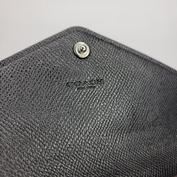 COACH Soft Wallet In Hologram Leather Envelope Buffalo Hide Iridescent Rainbow - Picture 12 of 15